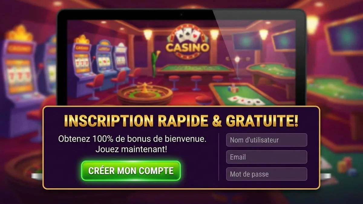 Inscription avec bonus